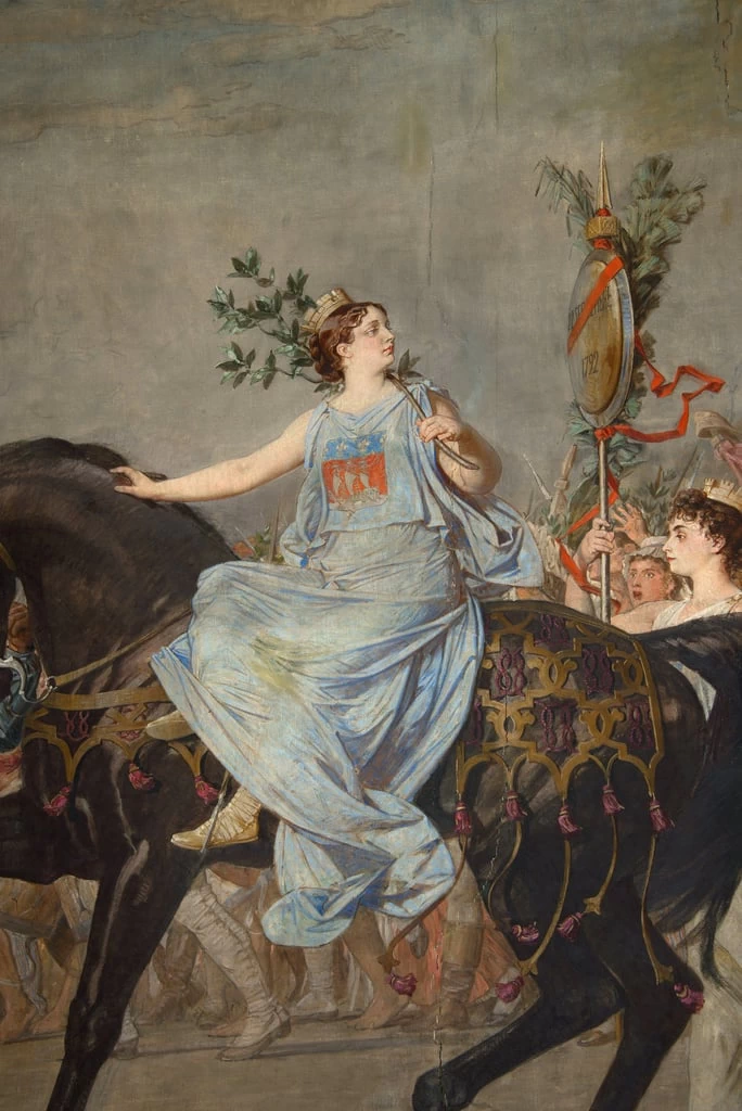 Pierre - Paul, Léon Glaize, Il trionfo della Repubblica, Musée de la Révolution française, Visille, dettaglio
